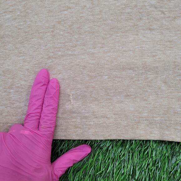 Vintage 90s Unicorn Ringer Shirt Womens Medium 18x24 Brown - Picture 4 of 13